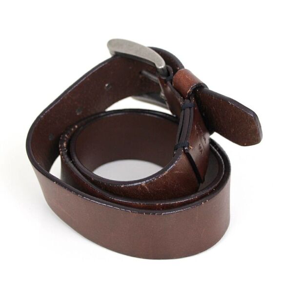 Fossil SADDLE BROWN GENUINE LEATHER 1.5"Wd DRESS CASUAL MEN'S BELT Sz 32/80 (B10 - Picture 4 of 11